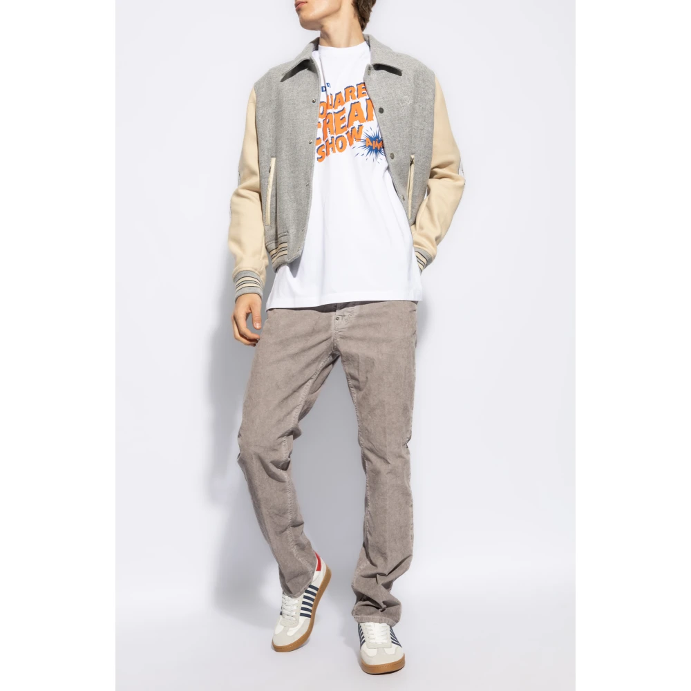 Dsquared2 T-shirt met logo White Heren