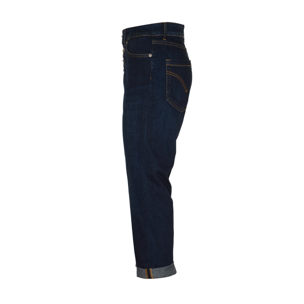 Dondup Blauwe Jeans met Koons Juweel Detail Blue Dames