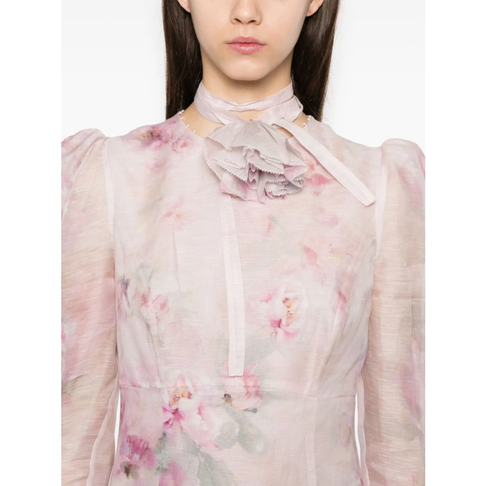 Zimmermann Rosa Jurk voor Vrouwen Multicolor Dames