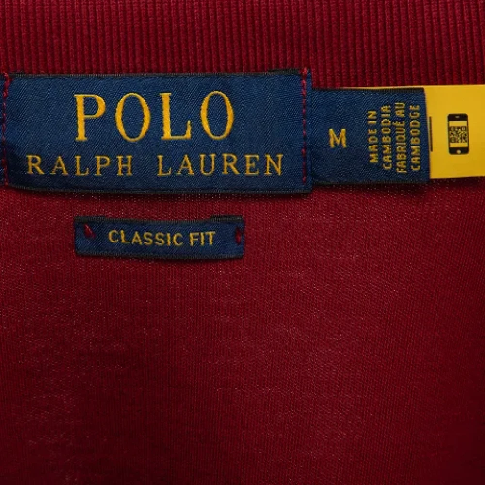 Ralph Lauren Pre-owned Fabric tops Red Heren