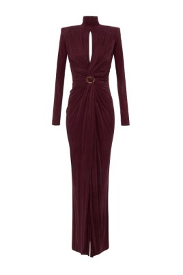 robe-de-soiree-en-jersey-de-cupro-avec-drape
