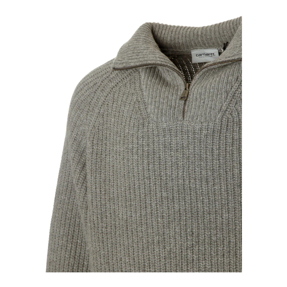 Carhartt WIP Marlon Half-Zip Gebreide Trui Gray Heren