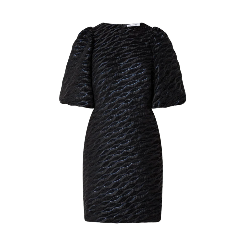 Co'Couture Gestructureerde Elegante Jurk Black Dames