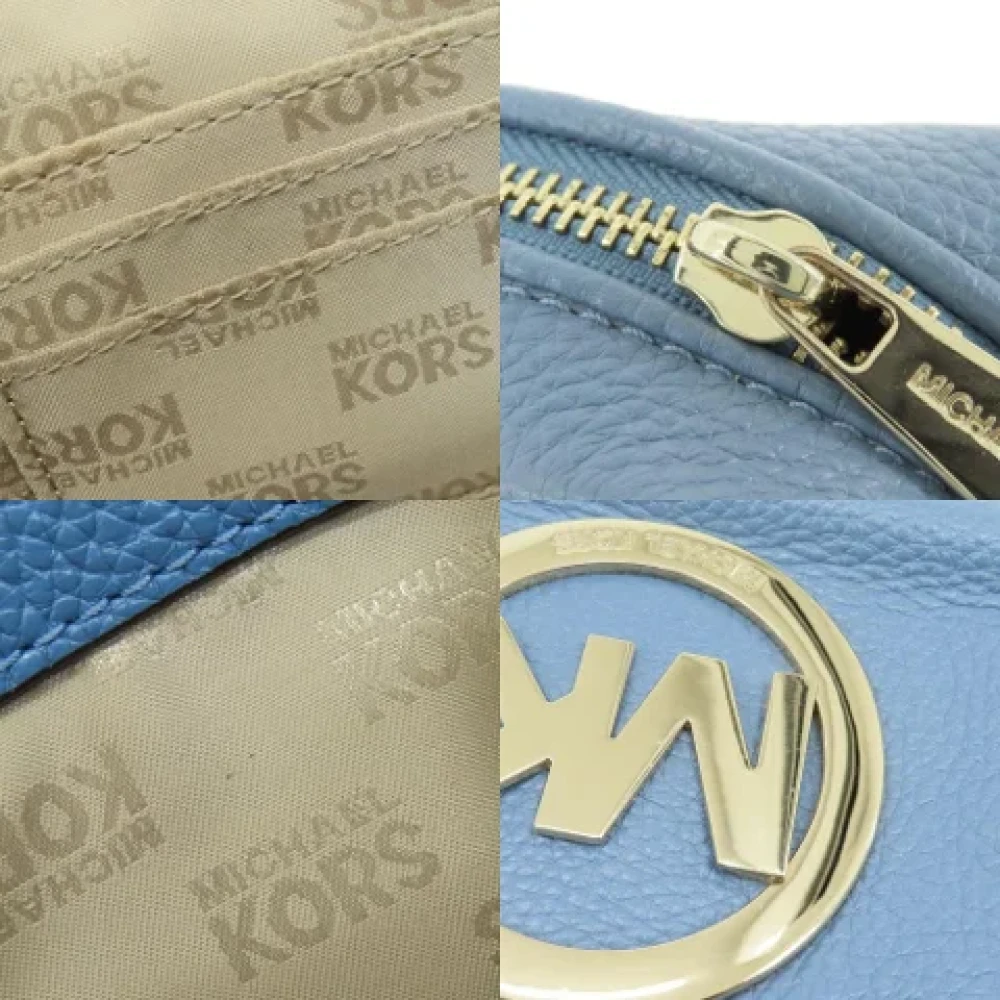 Michael Kors Pre-owned Leather shoulder-bags Blue Dames