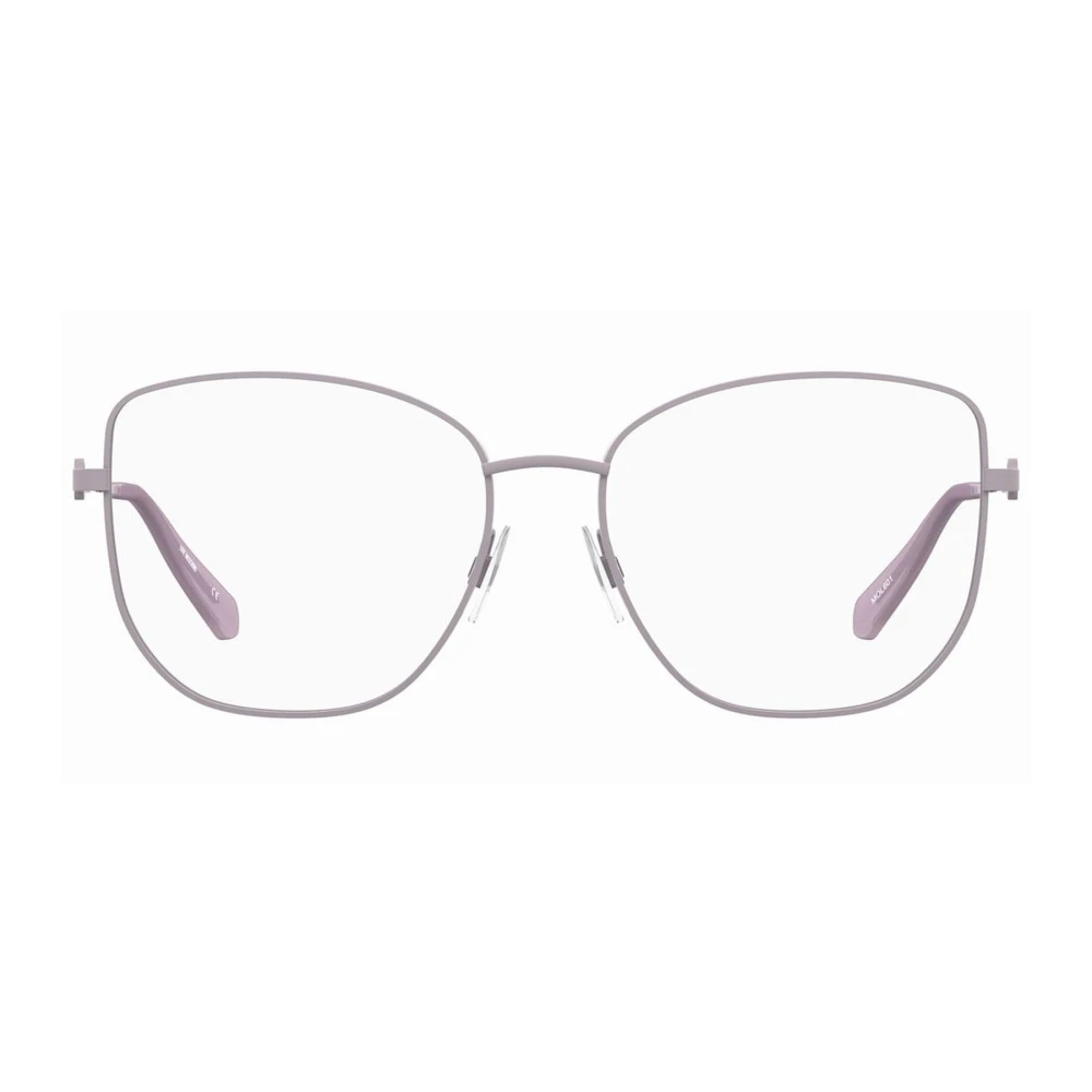 Love Moschino Paarse Metalen Frame Bril Purple Dames