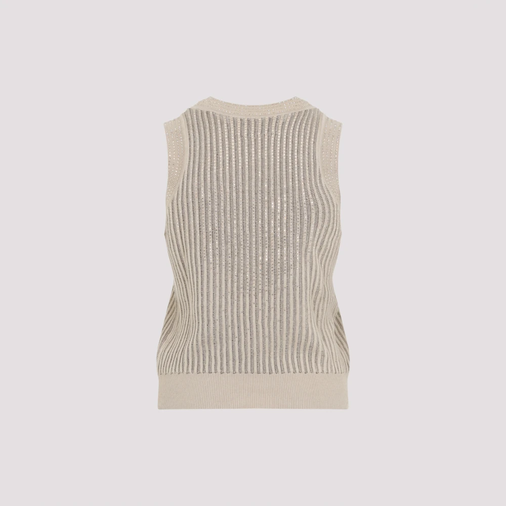 Ermanno Scervino Luxe kristalversierde bovenkleding Beige Dames