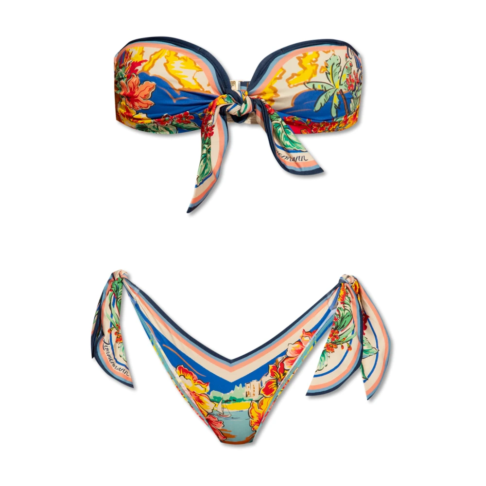 Zimmermann MultiColour Zeekleding met Verwijderbare Cups en Baleinen Multicolor Dames