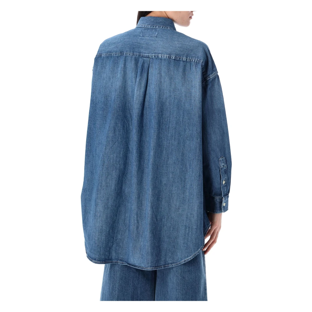 Ralph Lauren Dameskleding Shirts Golfito Wash Ss25 Blue Dames