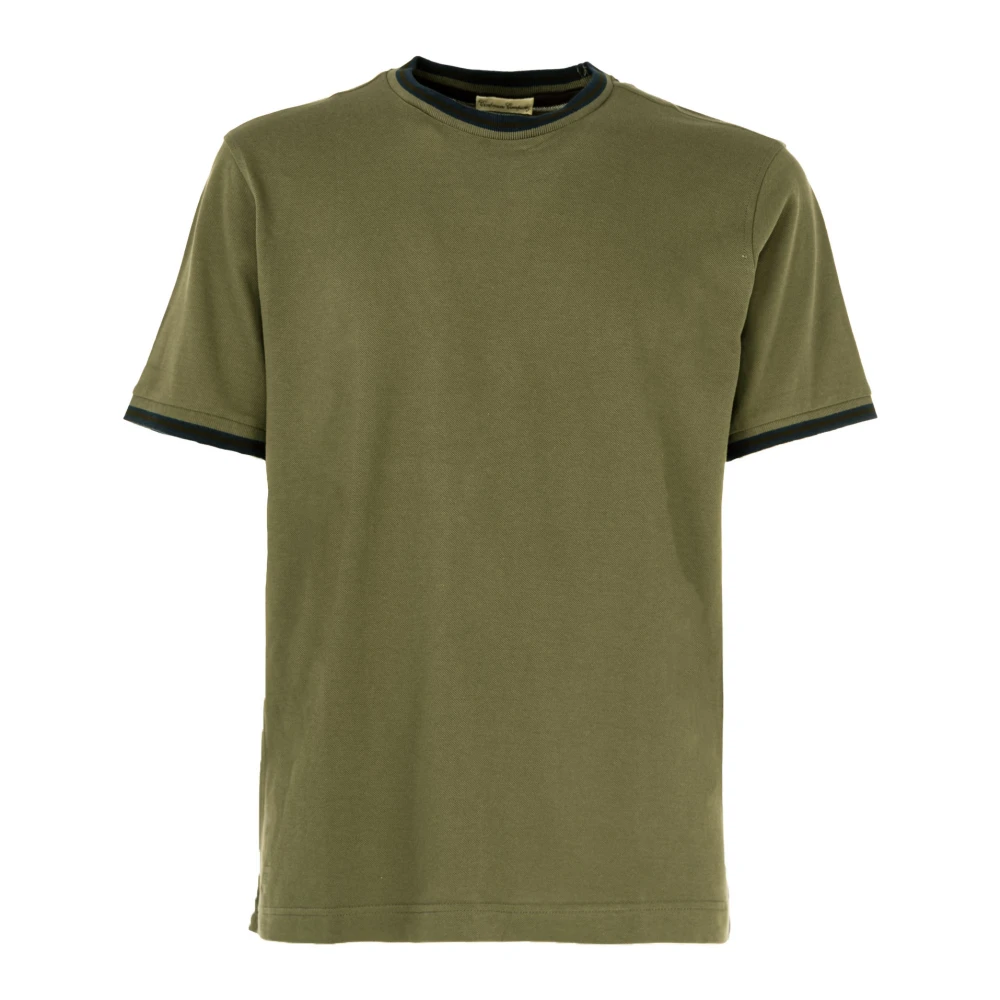 Cashmere Company Korte Mouw Ronde Hals T-shirt Green Heren