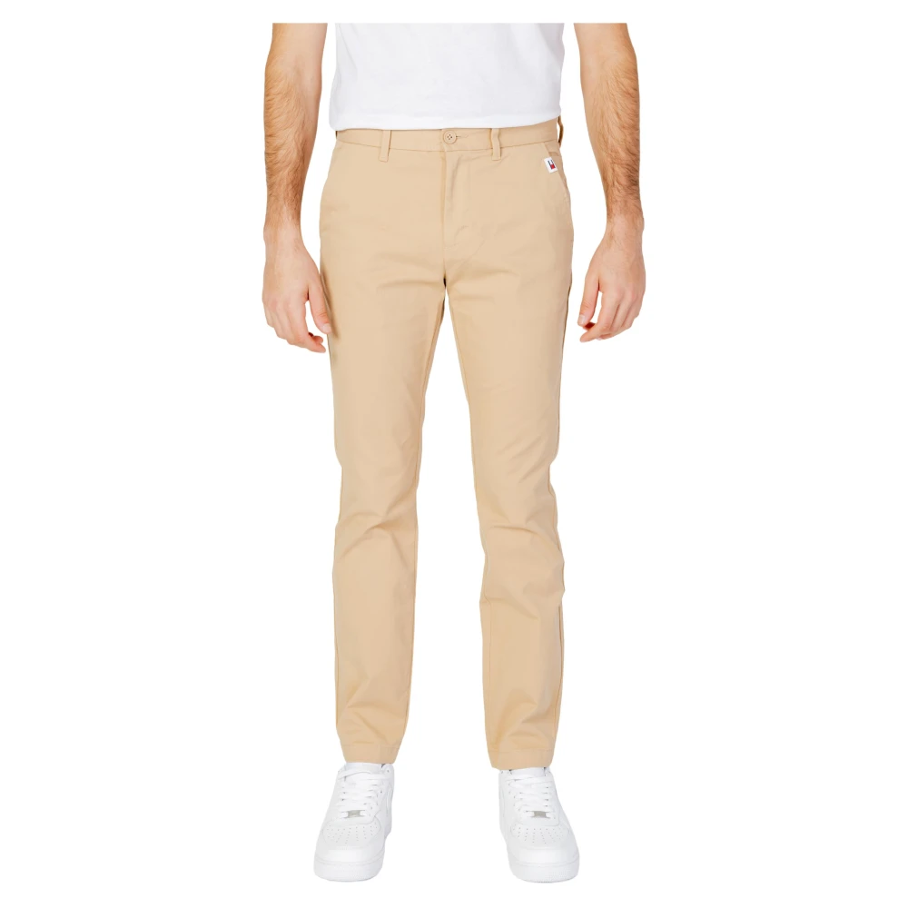 Tommy Jeans Klassieke Chino Broek in Beige Heren