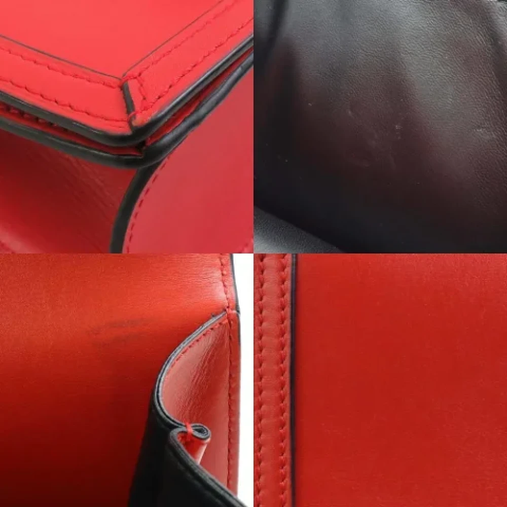 Loewe Pre-owned Leather crossbody-bags Orange Dames