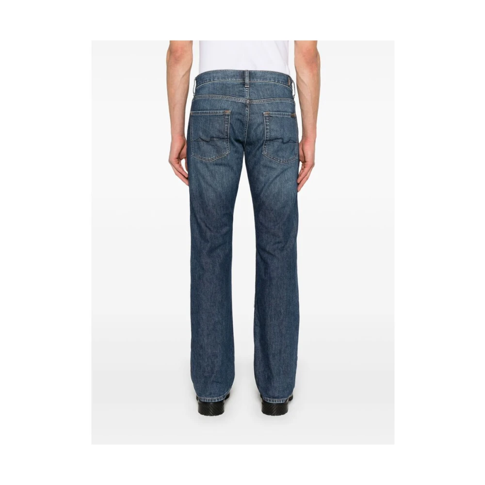 7 For All Mankind Jeans Straight Pre-owned Blue Heren
