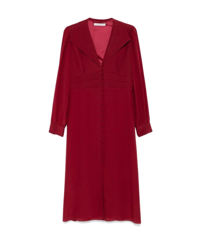 robe-en-soie-a-pois-avec-col