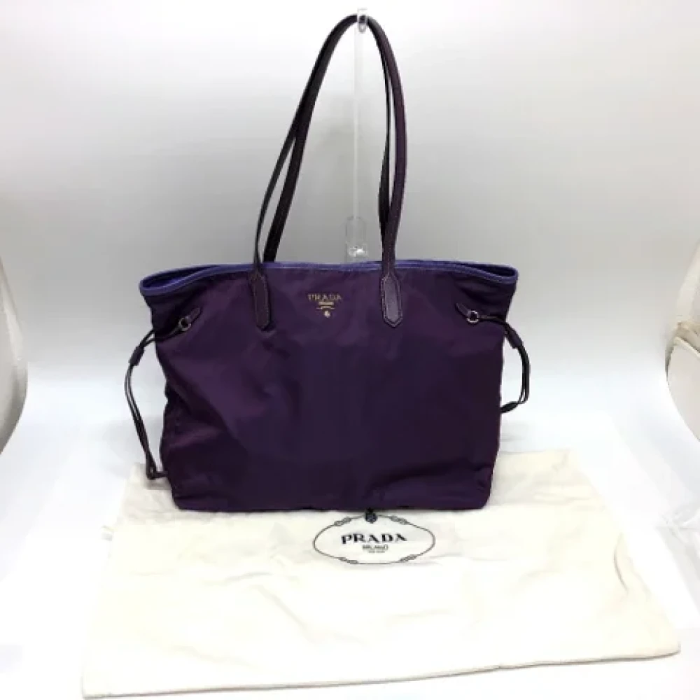 Prada Vintage Pre-owned Fabric totes Purple Dames