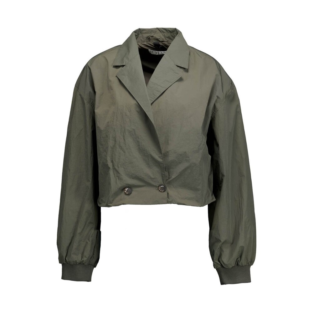 Cropped Blazer Jacket in Dark Green 10Days Blazers Miinto