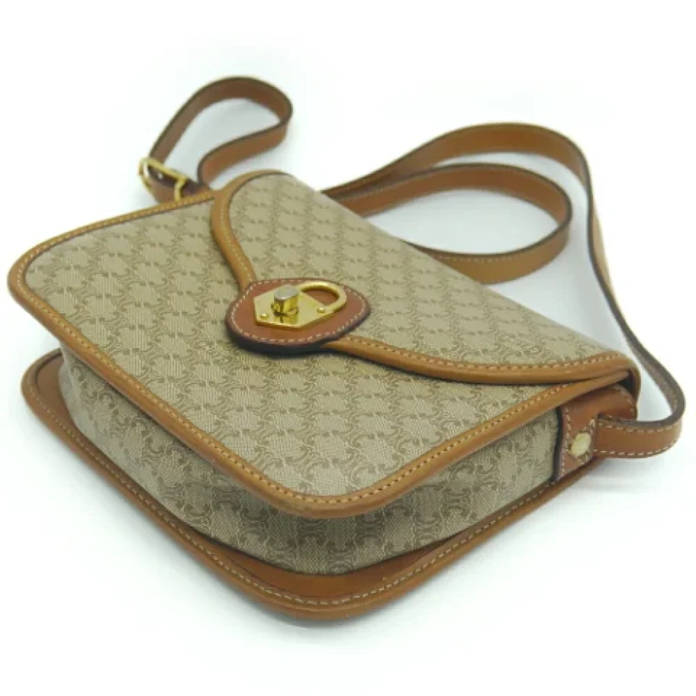 Celine Vintage Pre-owned Fabric celine-bags Green Dames
