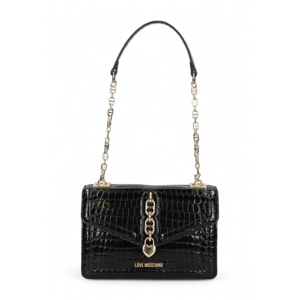 Love Moschino Women's Black Shoulder Bags, One Size, Shoulder Bag