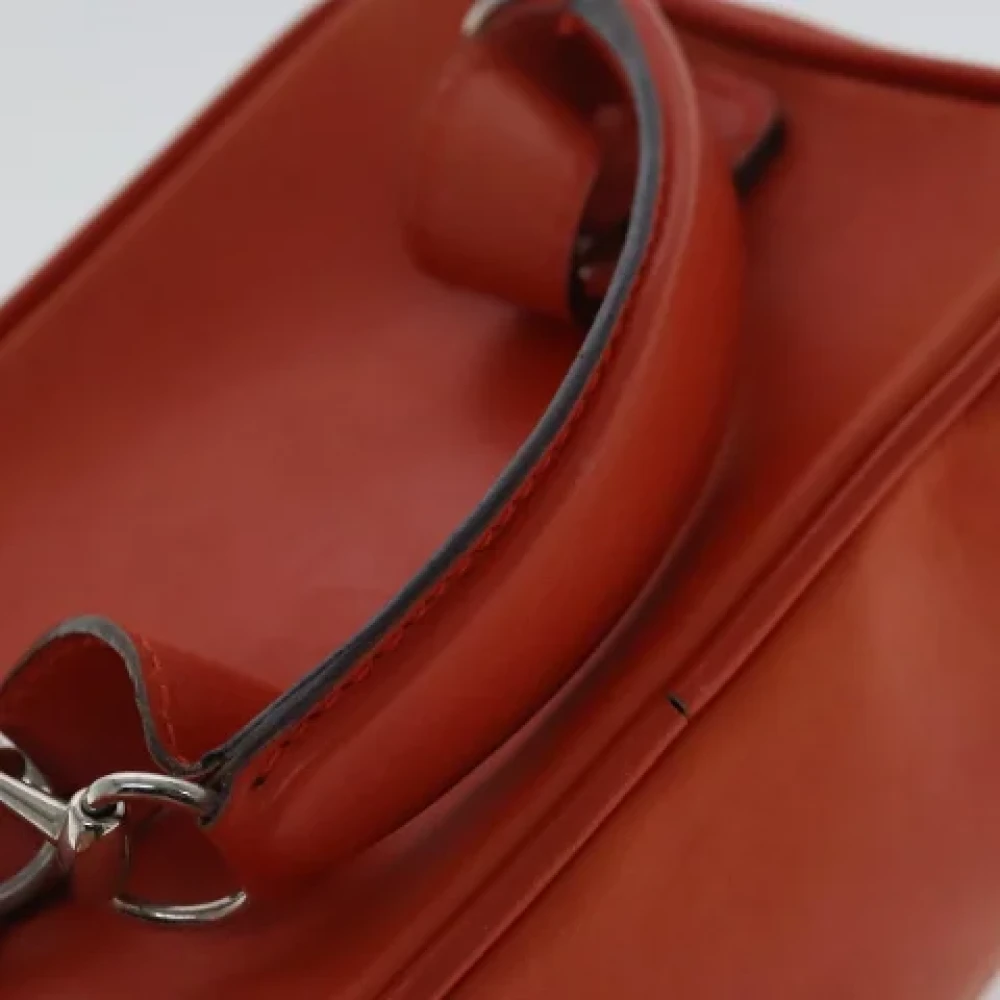 Gucci Vintage Pre-owned Leather gucci-bags Orange Dames