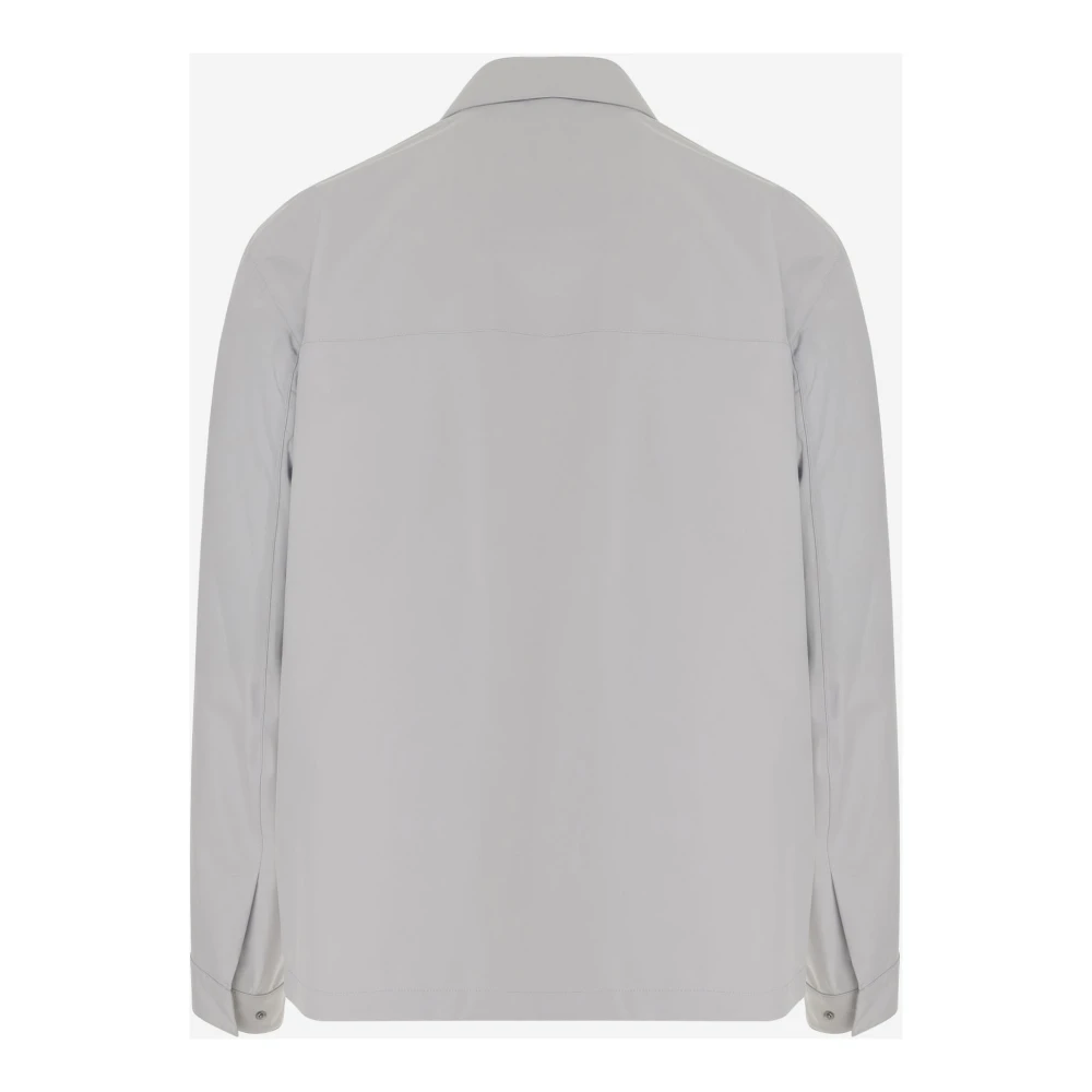 Herno Lichtgrijze Gore-Tex Jas Ongevoerd Gray Heren