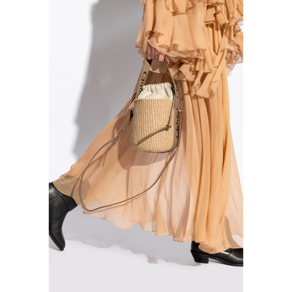 Chloé Kleine Bucket Tas Beige Dames