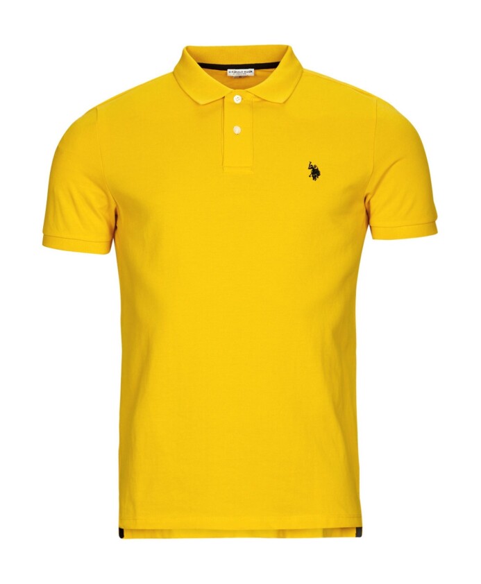 polo-jaune-manches-courtes