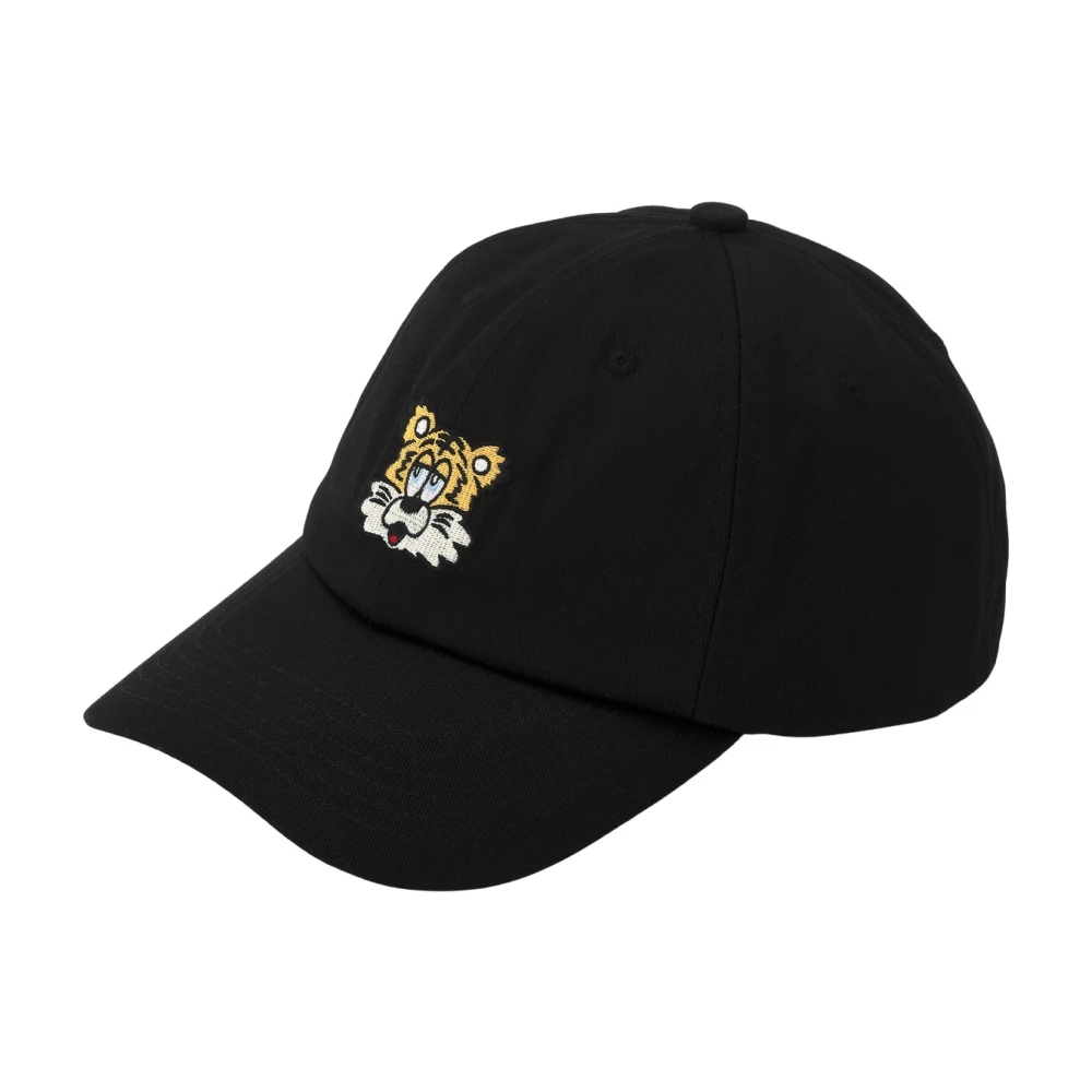 Kenzo Zwarte geborduurde logohoed Black Heren