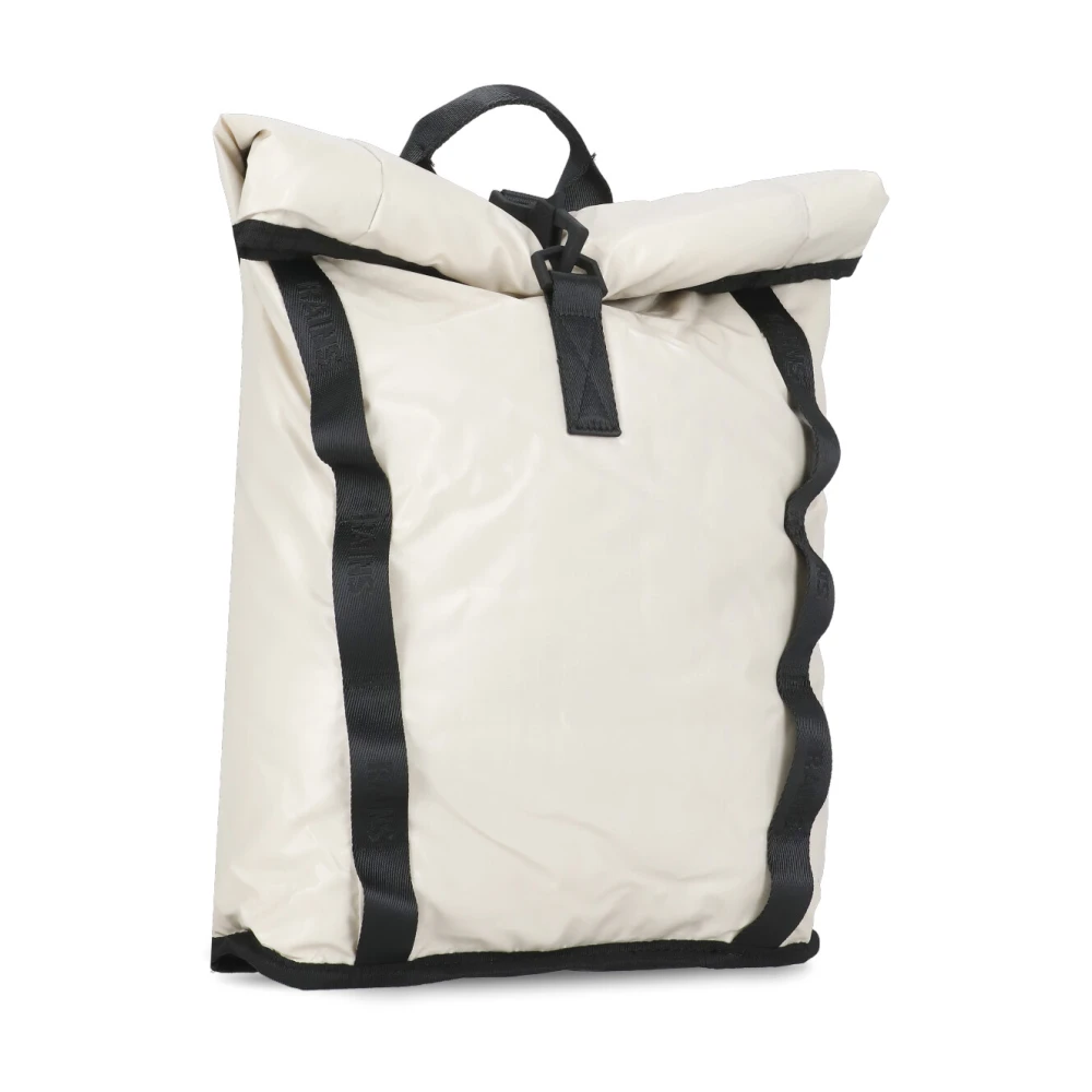 Rains Beige Waterdichte Stoffen Rugzak met Handvat Beige Dames