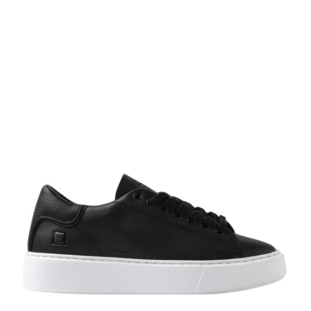 D.a.t.e. Zwarte Sneakers met Glitterinzet Dames Schoenen