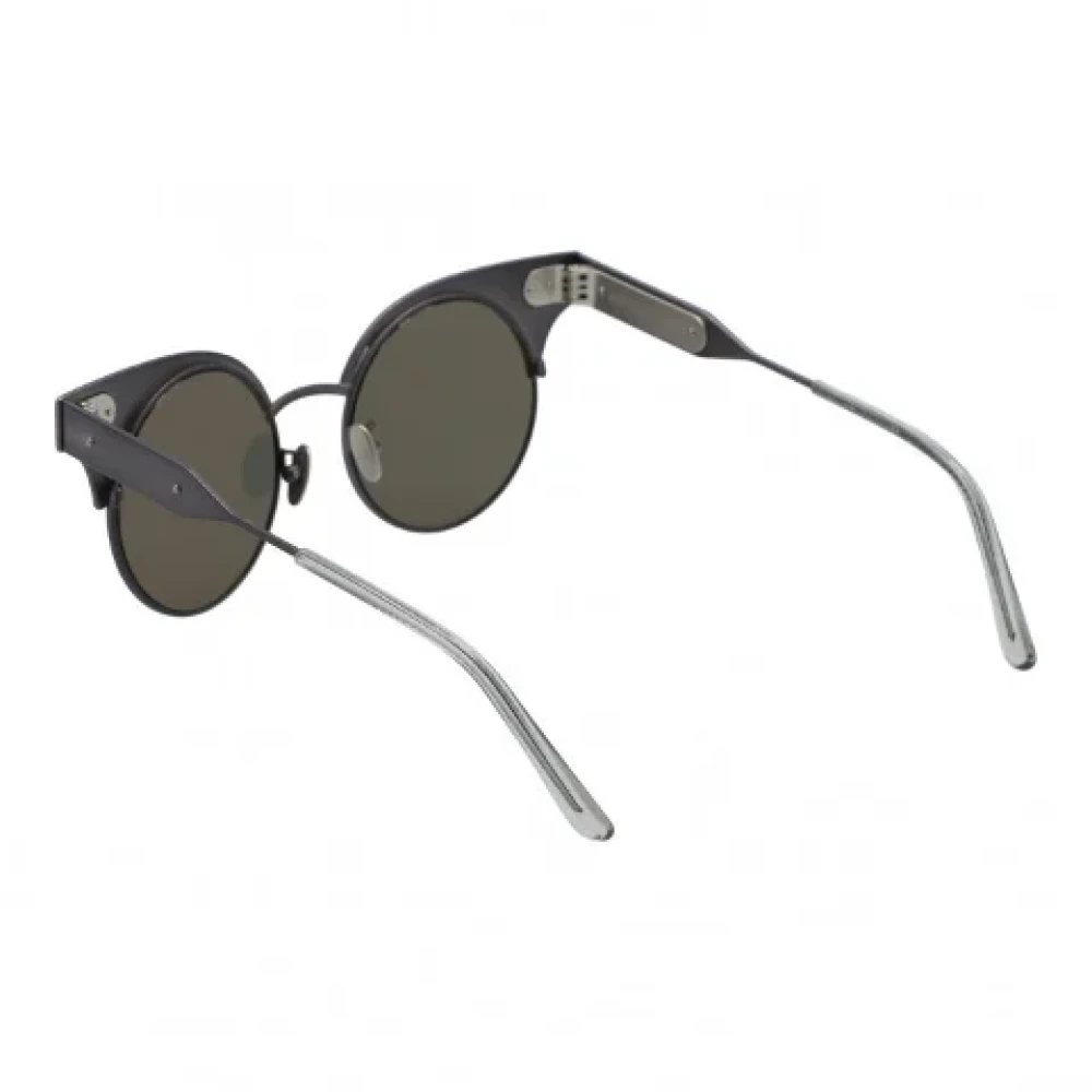 Bottega Veneta Vintage Pre-owned Metal sunglasses Black Dames
