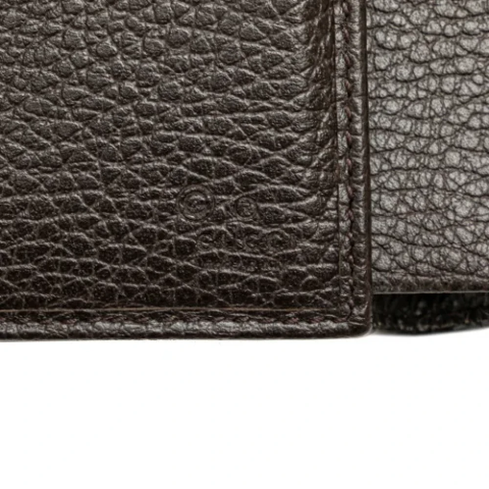 Gucci Vintage Pre-owned Leather wallets Brown Dames