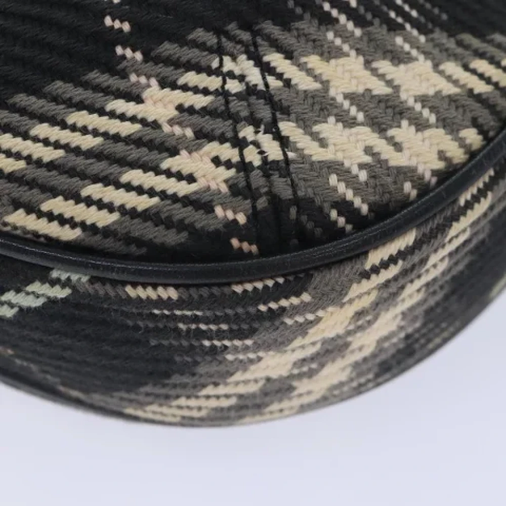 Burberry Vintage Pre-owned Canvas shoulder-bags Black Dames