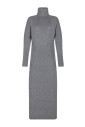 melange-grey-long-dress-with-double-star