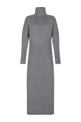 melange-grey-long-dress-with-double-star