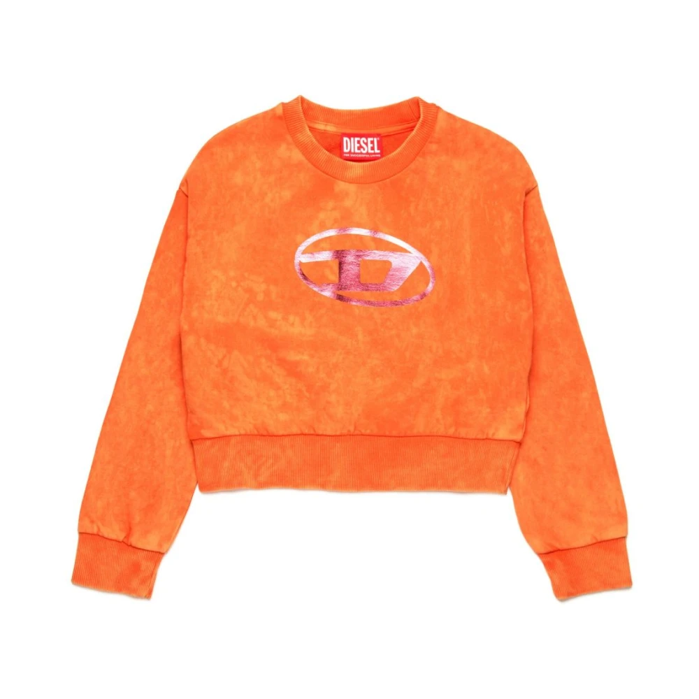 Diesel Vrouw Oranje Oval D Sweatshirt
