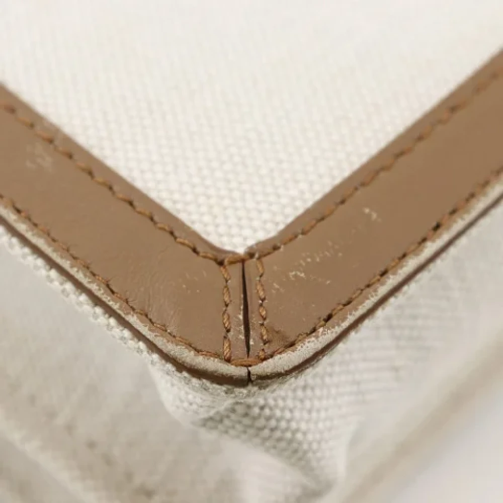 Balenciaga Vintage Pre-owned Canvas balenciaga-bags Beige Dames