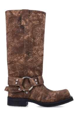 chaussures-fermees-marron-rouille-boucle-en-denim