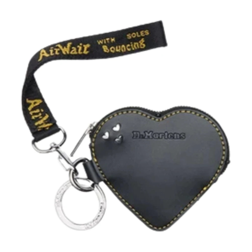 Dr Martens Heart Purse Keyring, Black, Women - Image 3