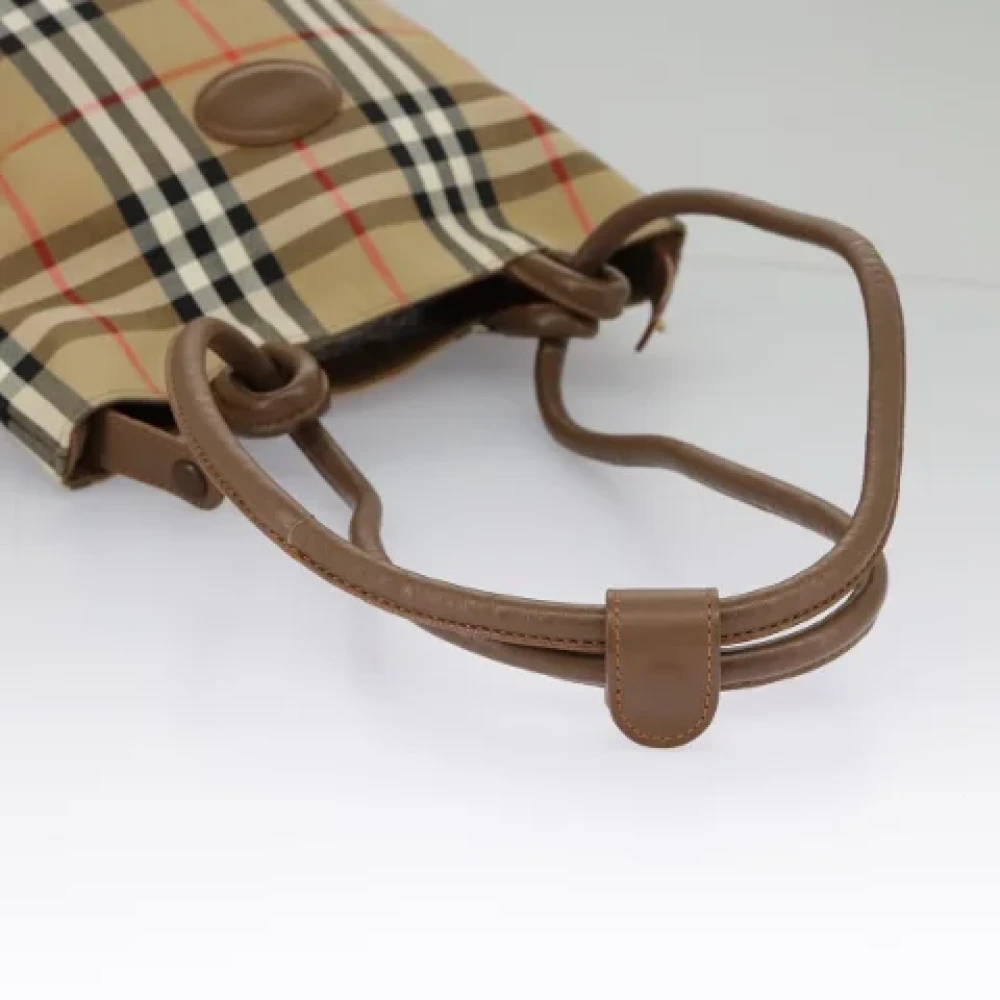 Burberry Vintage Pre-owned Canvas shoulder-bags Beige Dames