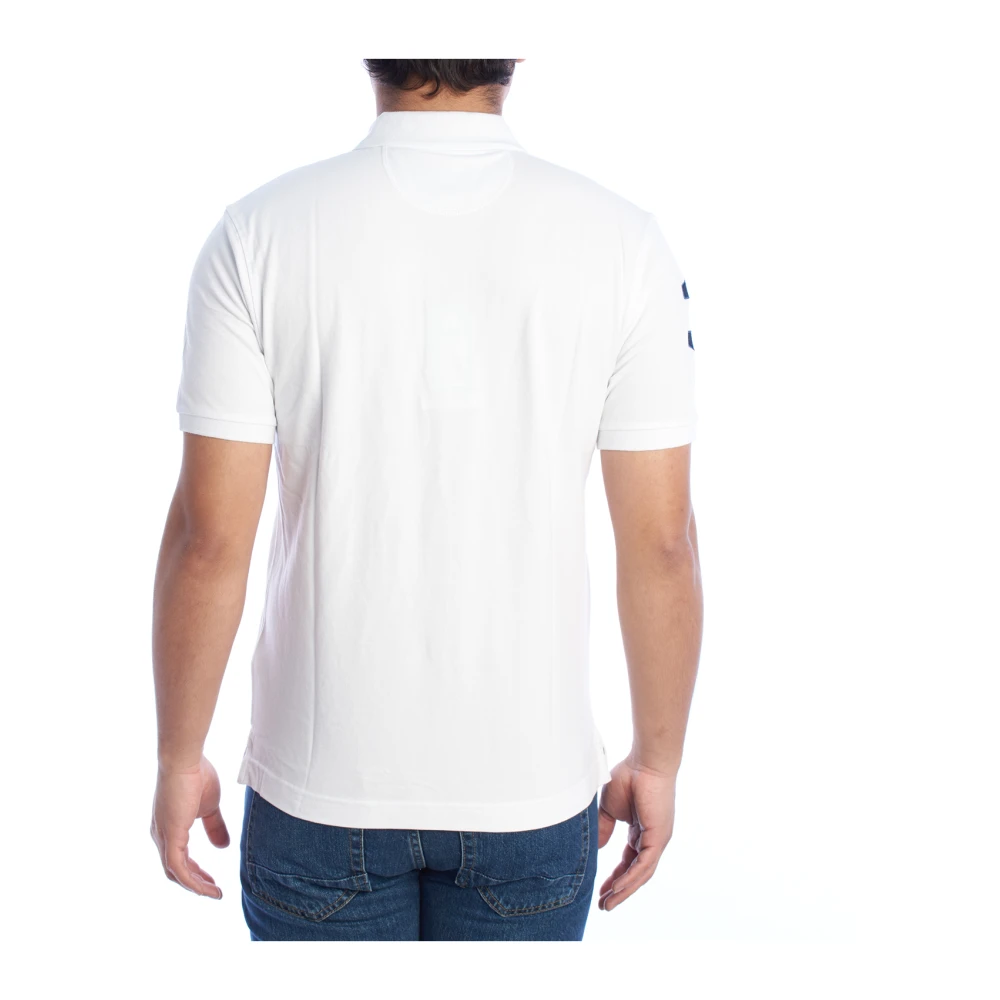 LA MARTINA Polo met korte mouwen en iconisch borduursel White Heren