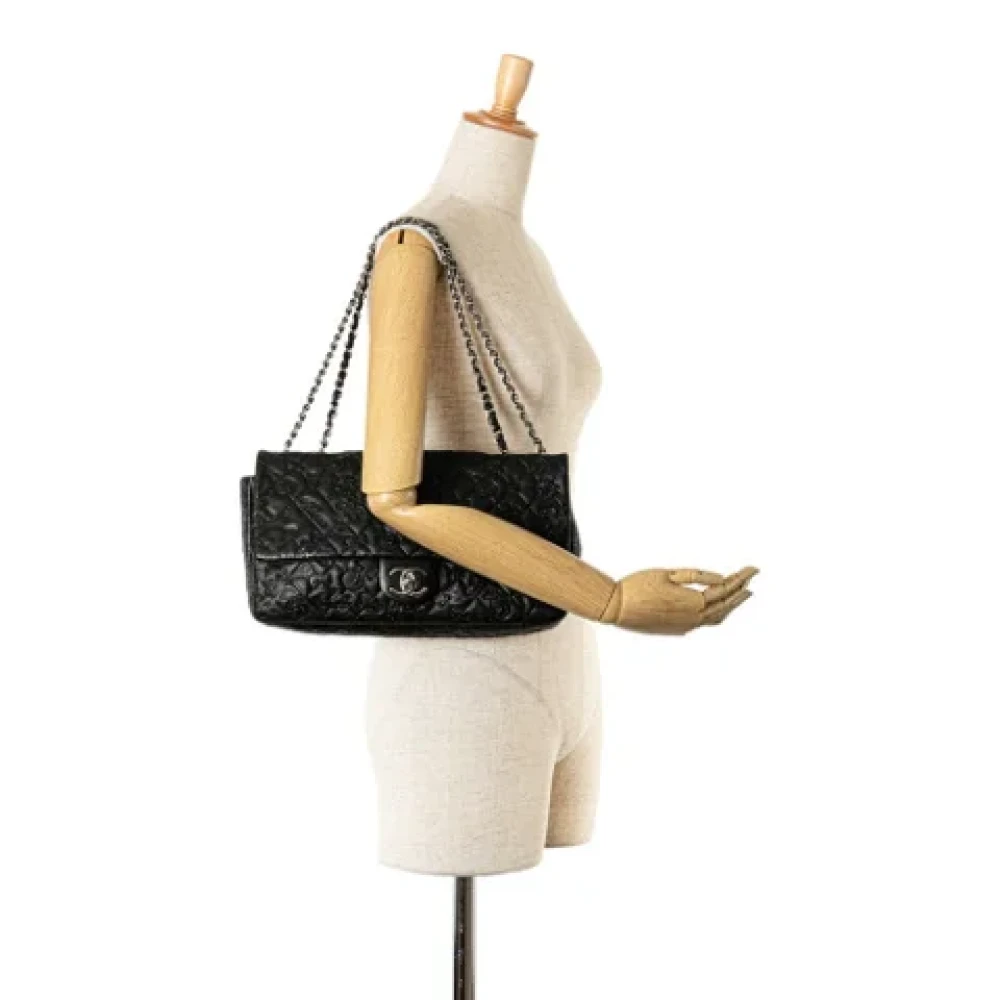 Chanel Vintage Pre-owned Leather chanel-bags Black Dames