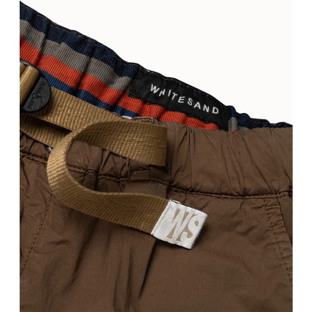 White Sand Bruine Lange Broek met Koord Brown Heren