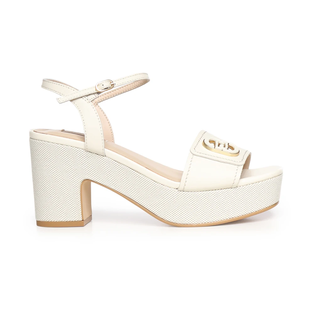 Liu Jo Women's Beige High Heel Sandals - High Heel Sandals - 4 Uk - Shoes
