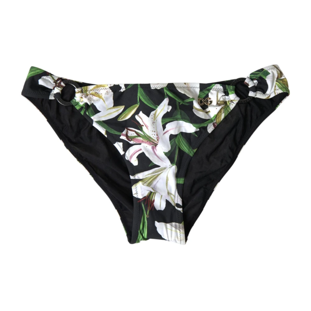 Dolce & Gabbana Women's Multicolor Lily Print Swimwear Bottom - Bikinis - L - Swimwear
