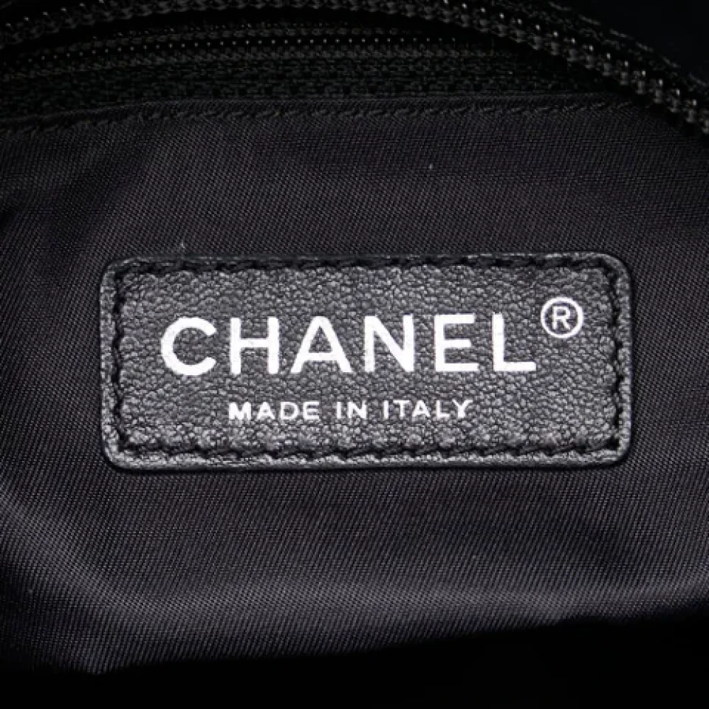 Chanel Vintage Pre-owned Canvas totes Black Dames