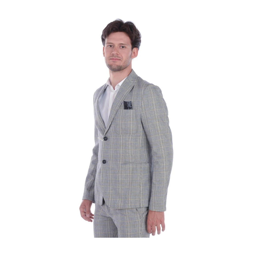 Daniele Alessandrini Elegant Suit Jacket Evora Multicolor Heren
