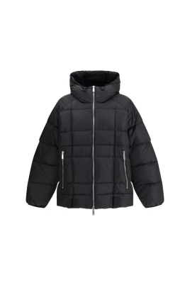 3D Lång Nylon Dunjacka