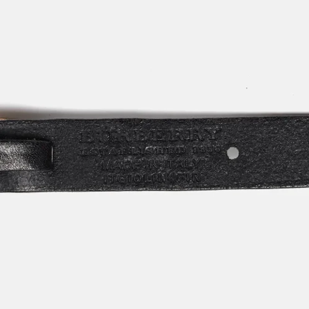 Burberry Vintage Pre-owned Leather belts Black Dames