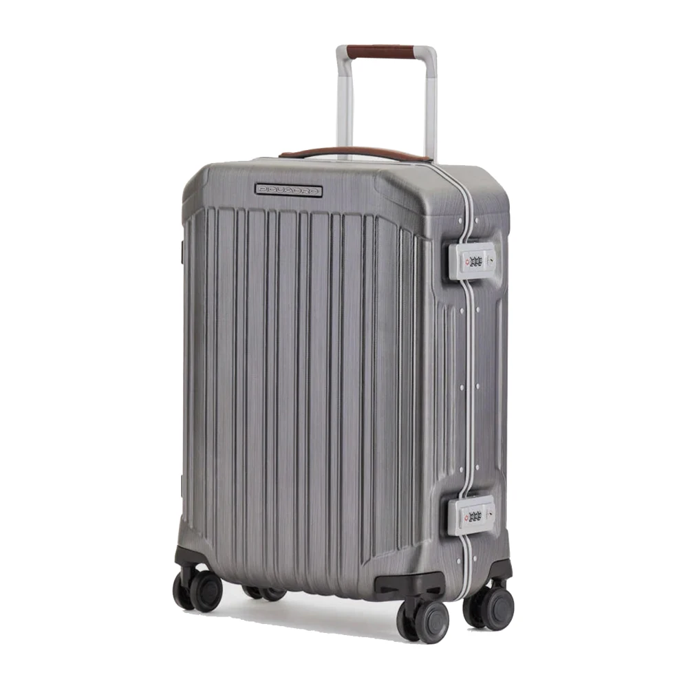 Piquadro Men's Gray Ultra Slim Hardside Spinner - Cabin Bags - One Size - Suitcases