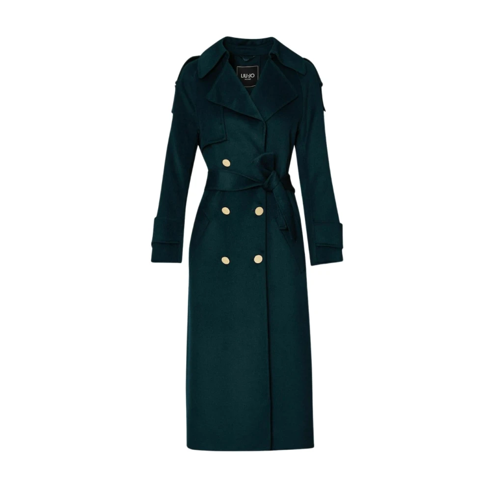 Liu Jo Trench Coat Green Dames