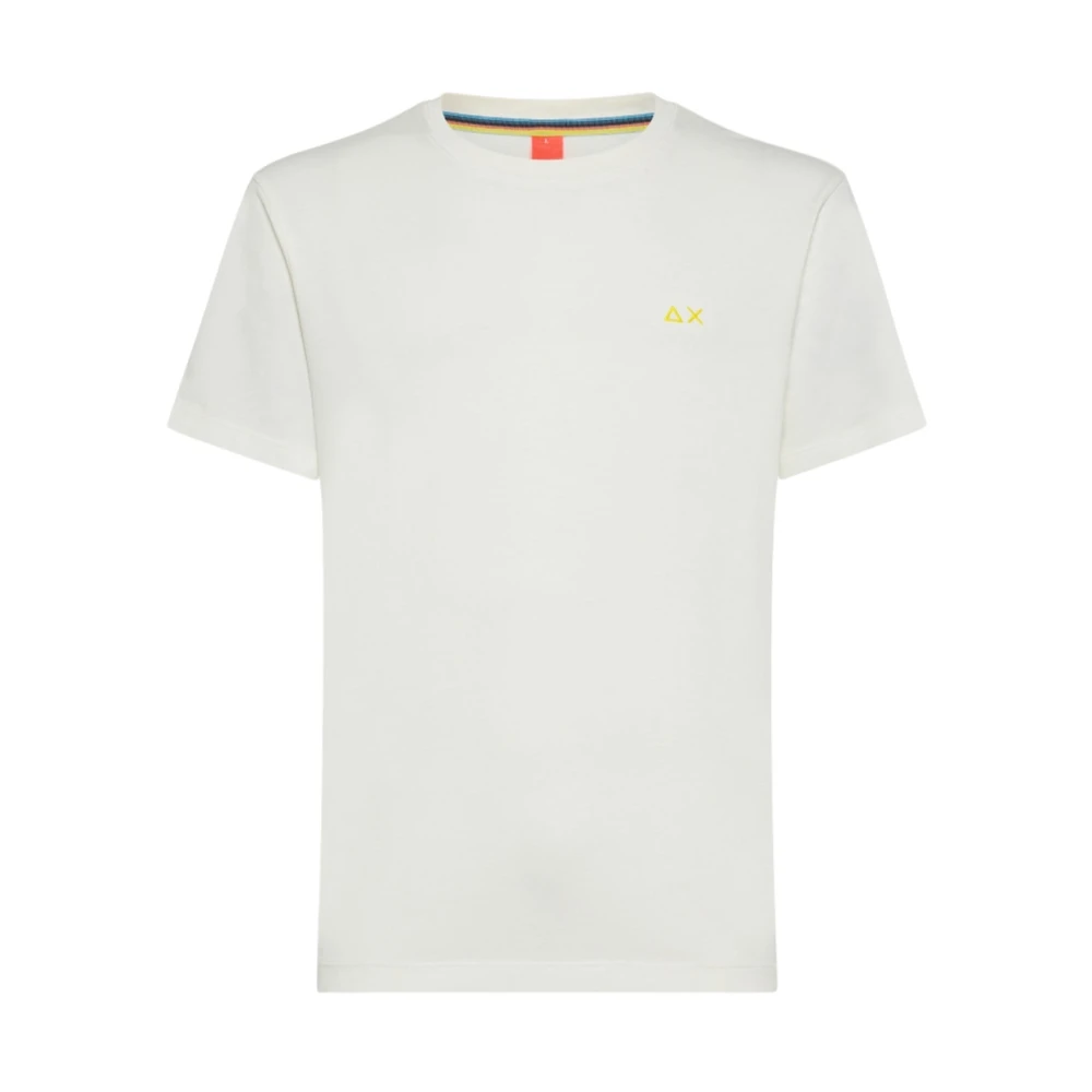 Sun68 Uomo Bianco T-Shirt Special Dyed Cotone - Immagine 2